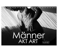 Männer AKT Art (Wandkalender 2026 DIN A4 quer), CALVENDO Monatskalender: Stilvolle Männer - Akte in ästhetischer Abstraktion aus Linien und Körpern