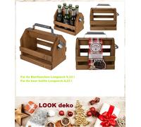 Out Of The Blue – Porte-bouteille en bois pour 6 bouteilles de 33 cl avec ouvre-bouteille en métal