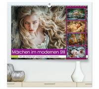 Märchen im modernen Stil (hochwertiger Premium Wandkalender 2026 DIN A2 quer), Kunstdruck in Hochglanz: Grimms Märchen sind eine Sammlung von ... und hier neu interpretiert wurden.
