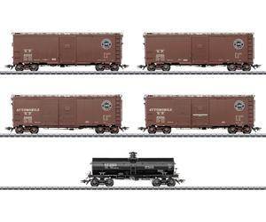 Märklin 045667 Wagon de marchandises CA H0 jeu de wagons de marchandises américains Southern Pacific - 5 pièces
