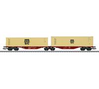 Märklin Chariot porte-conteneurs H0 47816 – Sggrss 80 double Touax Rai Ép. VI