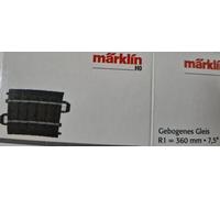 Märklin 24107 Voies de chemin de fer r360 mm,7,5 gr.