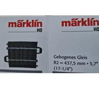 Märklin 24206 Rail geb.r437,5 mm,5,7 Gr. H0