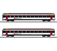 Märklin 42154 H0 Coffret de 2 voitures voyageurs EW IV des CFF Coffret de voitures (42154)
