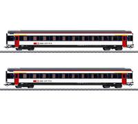 Märklin 42154 H0 Lot de 2 Wagons de Voyage EW IV du kit de Wagons SBB