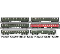 Märklin 42500 + 42510 + 42520 + 42521 + 42530 + 42540 DB Époque 3 NEU OVP 1:87
