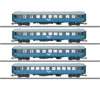 Märklin 43787 Lot de 4 voitures de voyageurs B1 de la SJ H0