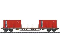 Märklin 47157 Wagon Plat Ord EP VI Containerladung Neuf Ovp Dc-Achsen Possible