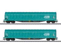Märklin 47164 H0 Coffret de 2 wagons à bâche coulissante de la SNCB