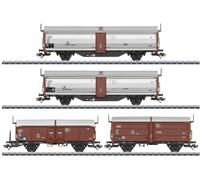 Märklin 47301 Lot de 4 wagons de toit coulissants H0 Tbes de la DB