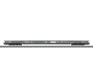 Märklin 47408 Wagon Marchandises « Route de Campagne roulante » - Courant Alternatif H0 - Chariot à Plancher Bas Saadkms RAlpin AG - Structure métallique, Cales de Maintien et Embrayage spécial