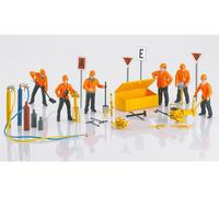 Märklin Echelle I SET de figurines en forme de voie rouge 30.pièces debout, peint