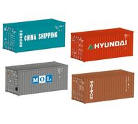 Märklin H0 76553 - Set-Container 20ft Époque VI (4 Pièce ) Produit Neuf