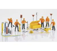 Märklin Echelle I SET de figurines en forme de voie rouge 30.pièces debout, peint