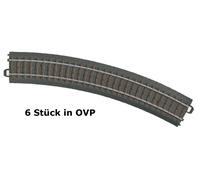 Rail courbe H0 Rayon:437.5 mm 30 ° Märklin 24230 6 pc(s)