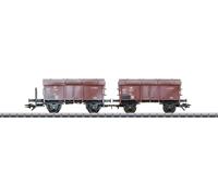 Märklin H0 46018 Coffret de wagons à toit ouvrant, 2 wagons, SNCB, III