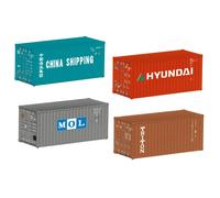 Märklin H0 76553 Coffret Conteneurs 20ft Époque VI (4 Pièces) Neuf