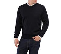 Maerz Merinowolle Pull-over Col ras du cou Manches longues Homme - Bleu - Blau (399) - Large