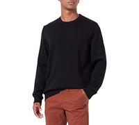 Maerz Merinowolle Pull-over Col ras du cou Manches longues Homme - Noir - Schwarz (595) - Large