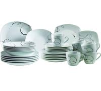 Mäser 921344 Chanson Service combiné, pour 6 personnes, blanc, 30 pièces (1 set)