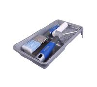 Mäster Ensemble complet de rouleaux et pinceaux pour meubles - Série Superior - Kit complet avec mini rouleau Superfilt de 100 mm, pinceau de 50 mm, étrier, bloc de ponçage et bac à peinture - Pour