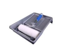 Mäster Kit de rouleaux pour sols, boiseries et terrasses - Série Superior - Kit complet avec rouleau micro professionnel de 180 mm, arceau et bac à peinture - Pour peindre et huiler les sols, les
