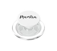 Maestra Appréciation des Enseignants d'espagnol pour la rentrée Scolaire PopSockets PopGrip pour MagSafe