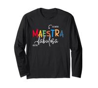 Maestra Fabulosa Maestra De Español Professeur d'Espagnol Manche Longue