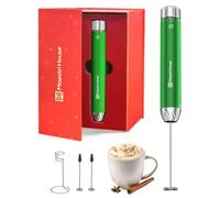 Maestri House Mousseur à Lait Rechargeable Réglage de la Vitesse en Continu | Mousseur a Lait Café au Latte Premium électrique, étanche, Cappuccino au Chocolat Chaud Matcha, LunaFro Max