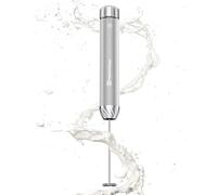 Maestri House Mousseur à Lait Rechargeable, Réglage de la Vitesse en Continu, Mousseur a Lait Café au Latte Premium électrique, Cappuccino au Chocolat Chaud Matcha (Argent)