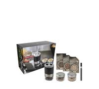 Coffret Maestro moulin à poivre noir mat + 3 poivres