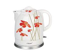 Bouilloire céramique 1,5L Maestro motif floral rouge ou vert