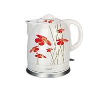 Maestro Bouilloire électrique Feel MR-066 – 1,5 L – 1200 W – Céramique Rouge/Blanc