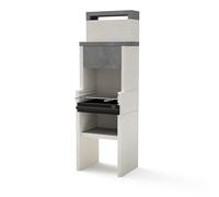 MAESTRO FERRETERO MF VENIT Flex Hotte Barbecue à charbon de bois Gris/blanc 59 x 47 x 185 cm Réf : 4410