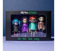 Maestro Media Ventures | Pack De 4 Figurines Sally Face Strange Nightmares : Sal, Ashley, Todd Et Larry | Collection Officielle | Accessoire De Figurines | Âge 14+ | Jusqu'à 3.5 Pouces