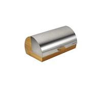 Boîte à Pain, Couvercle Coulissant, Design Élégant, Acier Inoxydable, Bois Maestro MR-1673S 55682