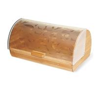 Maestro MR-1674S, Boîte à Pain, Couvercle Coulissant, Récipient de Rangement pour Garder Le Pain et Les Petits Pains Frais Plus Longtemps, Design Élégant, Bois, Acrylique, Bread Box
