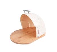 Maestro MR-1678-BR Boîte à pain de Table de conservation du pain, couvercle coulissant, boîte à provisions et viennoiseries, design moderne, beige