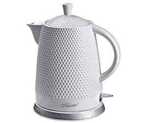 Maestro MR069 Bouilloire céramique Pichet électrique 1,5l 1200 W, Blanc