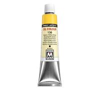 Maestro Pan Peinture à l’Huile Professionnelle Extra-Fine N° 136 Deep Naples Yellow, 45 ml - PBr24 Titanate de Chrome-Antimoine, Jaune Ocre Chaud, Très Bonne Résistance à la Lumière