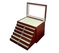 Maestrorelojero - Vitrine en Bois pour 78 Stylos | Plateau Porte Stylo | Présentoir à Stylo | en Bois Cherry