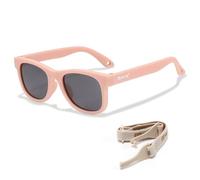 Maesy Lunettes de Soleil Bébé Polarisées 400 UV400 0-2 Ans, Indi | Monture flexible avec bande élastique, Carré, Verres Cat. 3