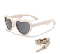 Maesy Lunettes de Soleil Bébé Polarisées 400 UV400 0-2 Ans, Maes | Monture flexible avec bande élastique, Cœur, Verres Cat. 3