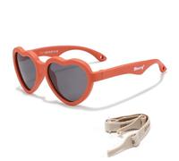 Maesy Lunettes de Soleil Bébé Polarisées 400 UV400 0-2 Ans, Maes | Monture flexible avec bande élastique, Cœur, Verres Cat. 3