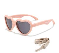 Maesy Lunettes de Soleil Bébé Polarisées 400 UV400 0-2 Ans, Maes | Monture flexible avec bande élastique, Cœur, Verres Cat. 3