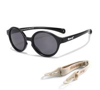 Maesy Lunettes de Soleil Bébé Polarisées 400 UV400 0-2 Ans, Noah | Monture flexible avec bande élastique, Ovale, Verres Cat. 3