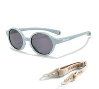 Maesy Lunettes de Soleil Bébé Polarisées 400 UV400 0-2 Ans, Noah | Monture flexible avec bande élastique, Ovale, Verres Cat. 3