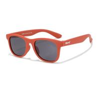 Maesy Lunettes de Soleil Enfant 3-6 Ans - Verres Polarisés UV400 Catégorie 3 - Monture Flexible - Design Carré, Confortables et Sécurisées - Lino, Terracotta brique