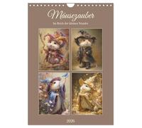 Mäusezauber. Im Reich der kleinen Wunder (Wandkalender 2026 DIN A4 hoch), CALVENDO Monatskalender: Ein nostalgischer Kalender voller Magie, Träume und sanfter Farben