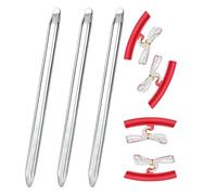 MAEXUS Levier de montage, 3 démonte-pneus, en acier au chrome-vanadium avec 4 protections de jantes, outil de montage des pneus pour moto, vélo, voiture (30 cm)